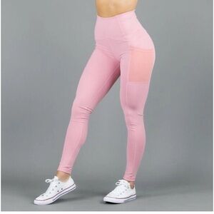 BuffBunny Blush Pink High-Waisted Leggings